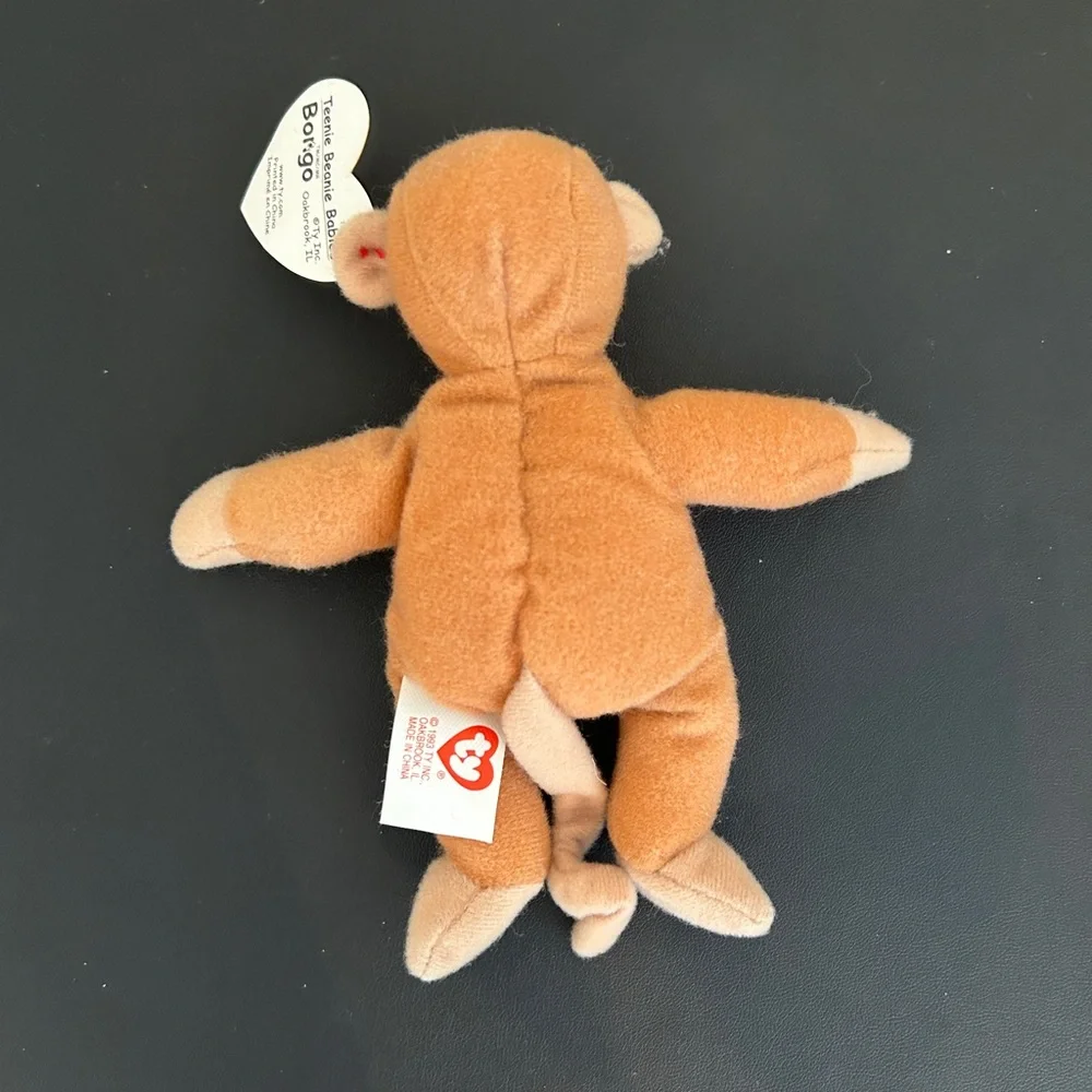 Ty Brown Plush Stuffed Animal Monkey - Picture 3 of 5